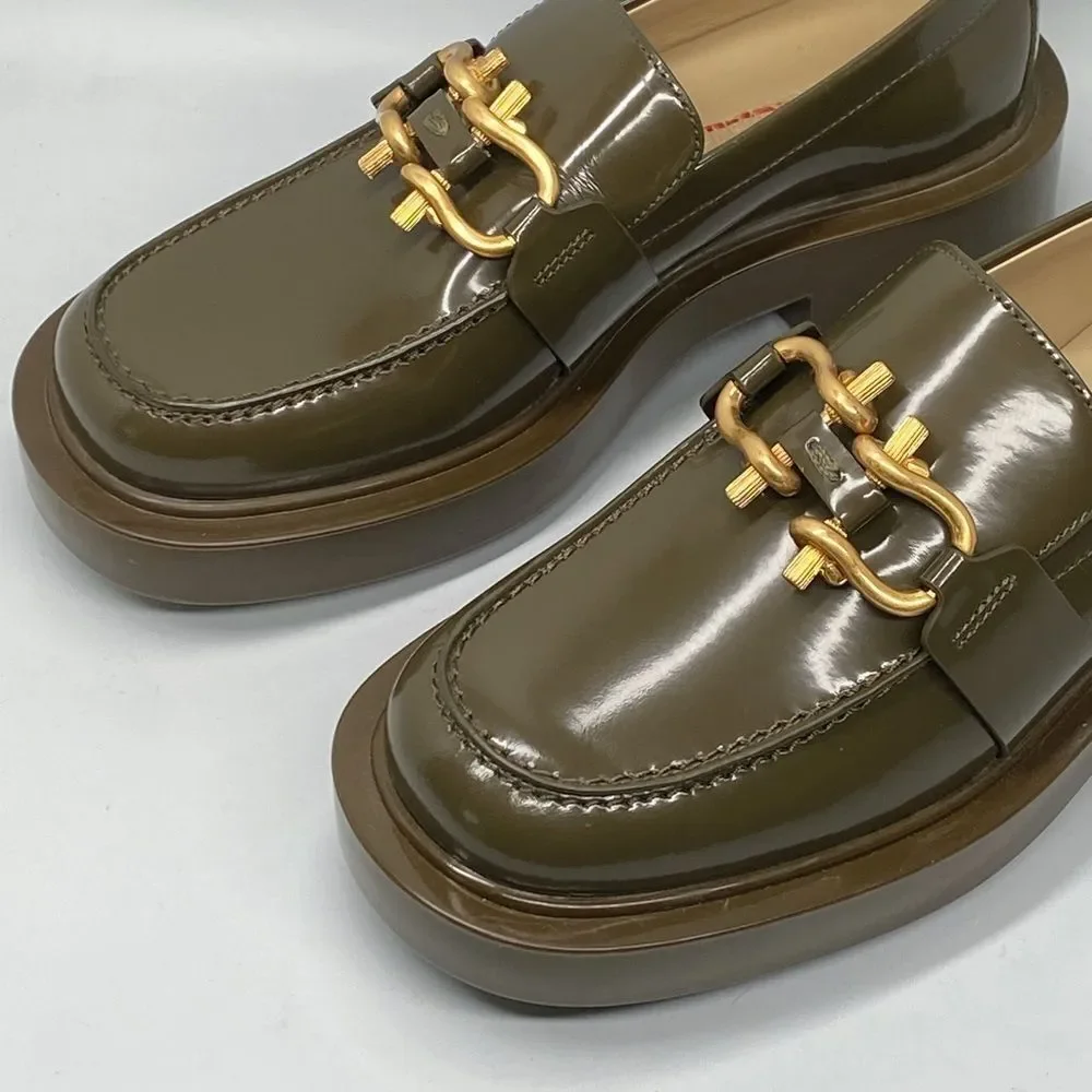 Bottega Veneta  Monsieur Leather Chunky Loafers size 36